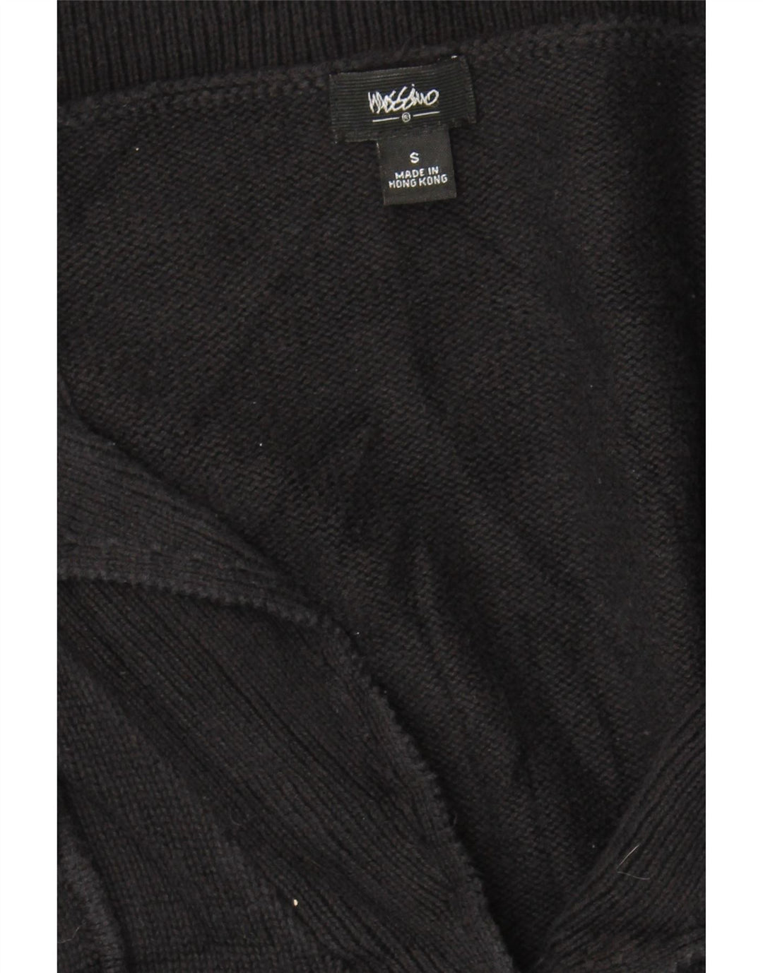 MOSSIMO Womens Cardigan Sweater UK 10 Small Black Cotton Vintage Mossimo and Second-Hand Mossimo from Messina Hembry 