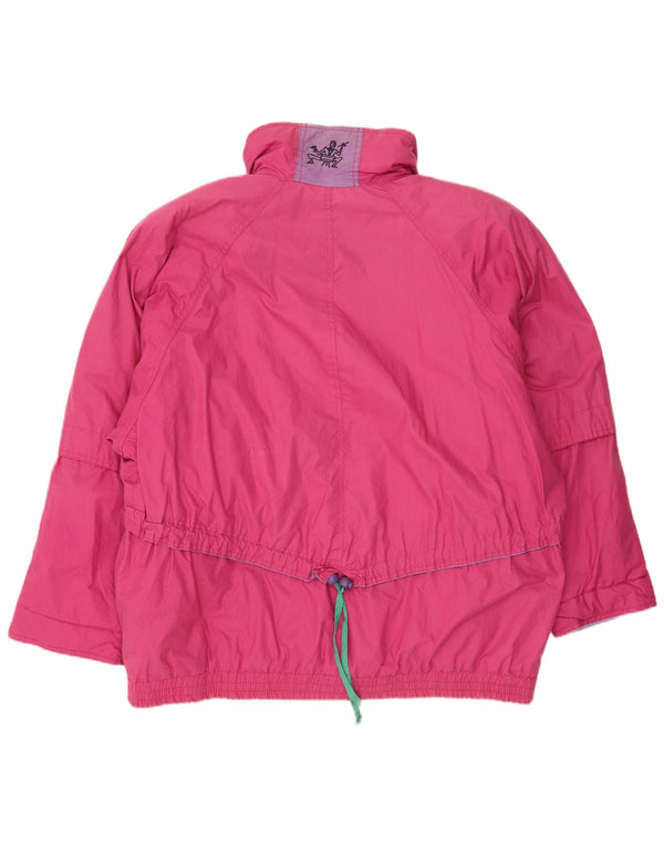 Betty Barclay Womens Oversized Ski Jacket UK 16 Large Pink Cotton