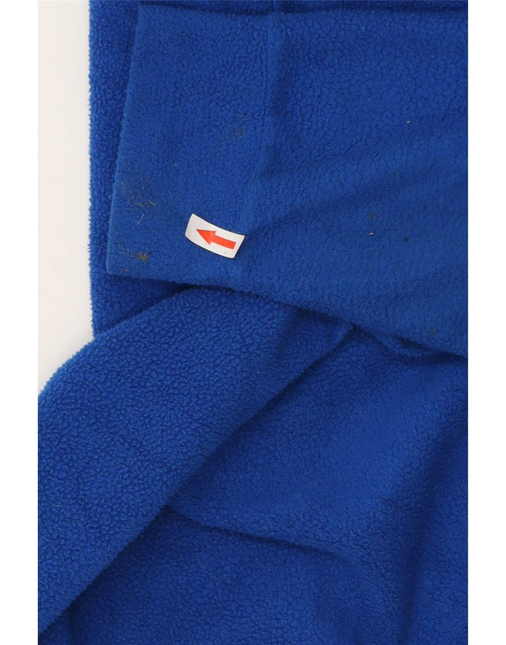 Fila Mens Zip Neck Fleece Jumper IT 52 Large Blue Polyester