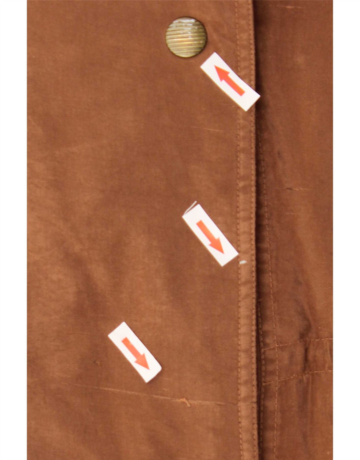 Paco Calvari Womens Oversized Overcoat IT 44/46 Large Brown Polyester