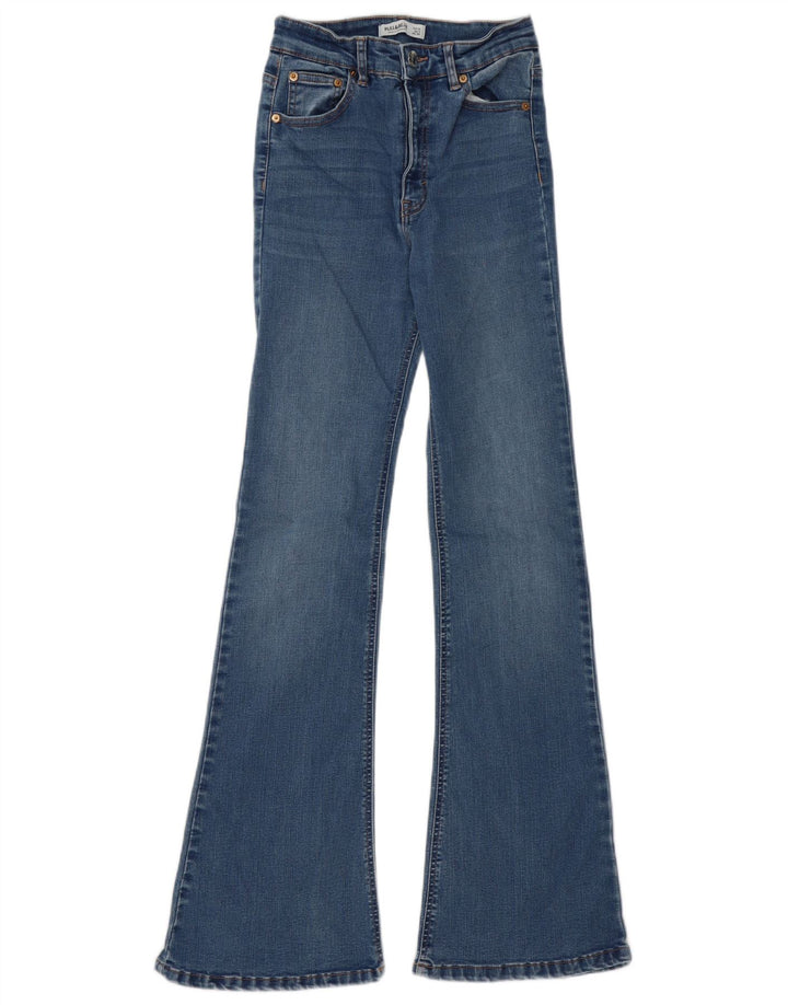 Pull & Bear Womens Flared Jeans EU 36 Small W26 L32 Blue