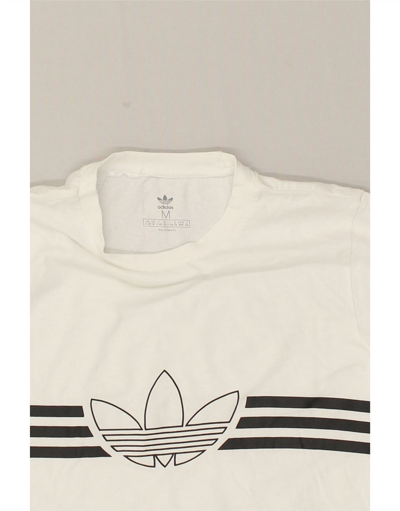 ADIDAS Boys Graphic T-Shirt Top 11-12 Years Medium White | Vintage Adidas | Thrift | Second-Hand Adidas | Used Clothing | Messina Hembry 