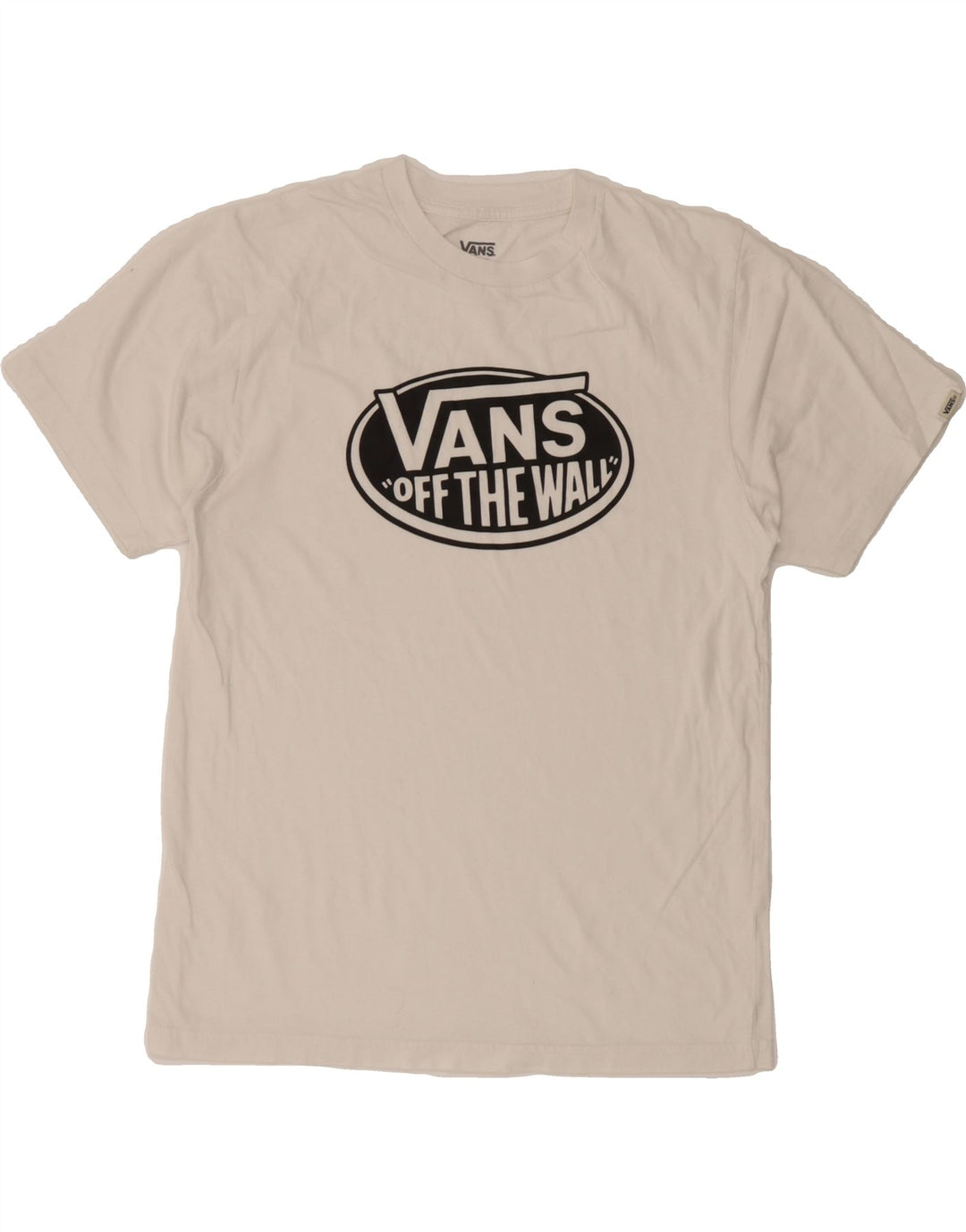 VANS Boys Graphic T-Shirt Top 13-14 Years XL White Vintage Vans and Second-Hand Vans from Messina Hembry 