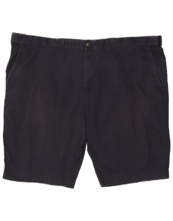Marks & Spencer Mens Regular Fit Chino Shorts W48 4XL Navy Blue Cotton