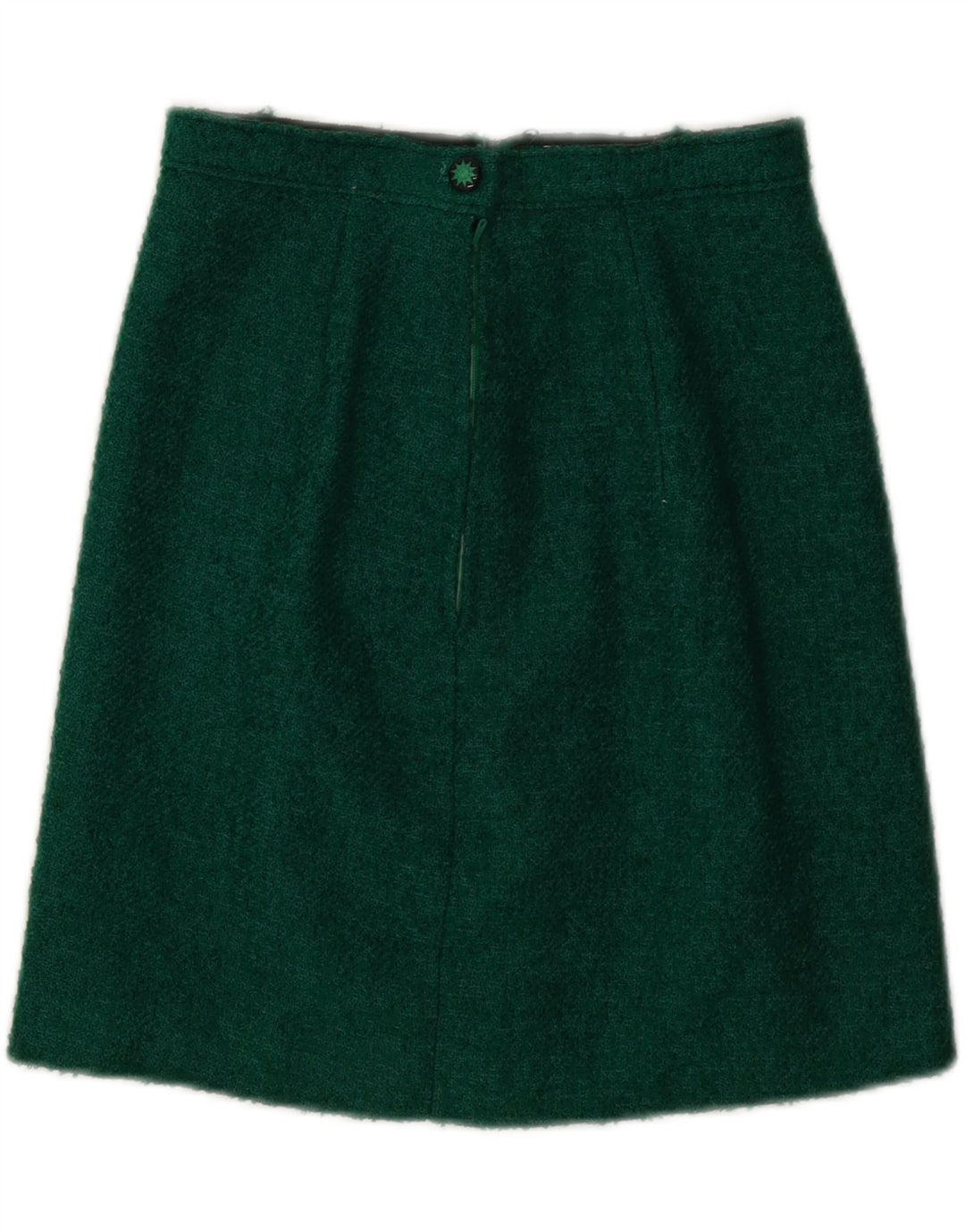 VINTAGE Womens A-Line Skirt W24 XS Green Vintage Vintage and Second-Hand Vintage from Messina Hembry 