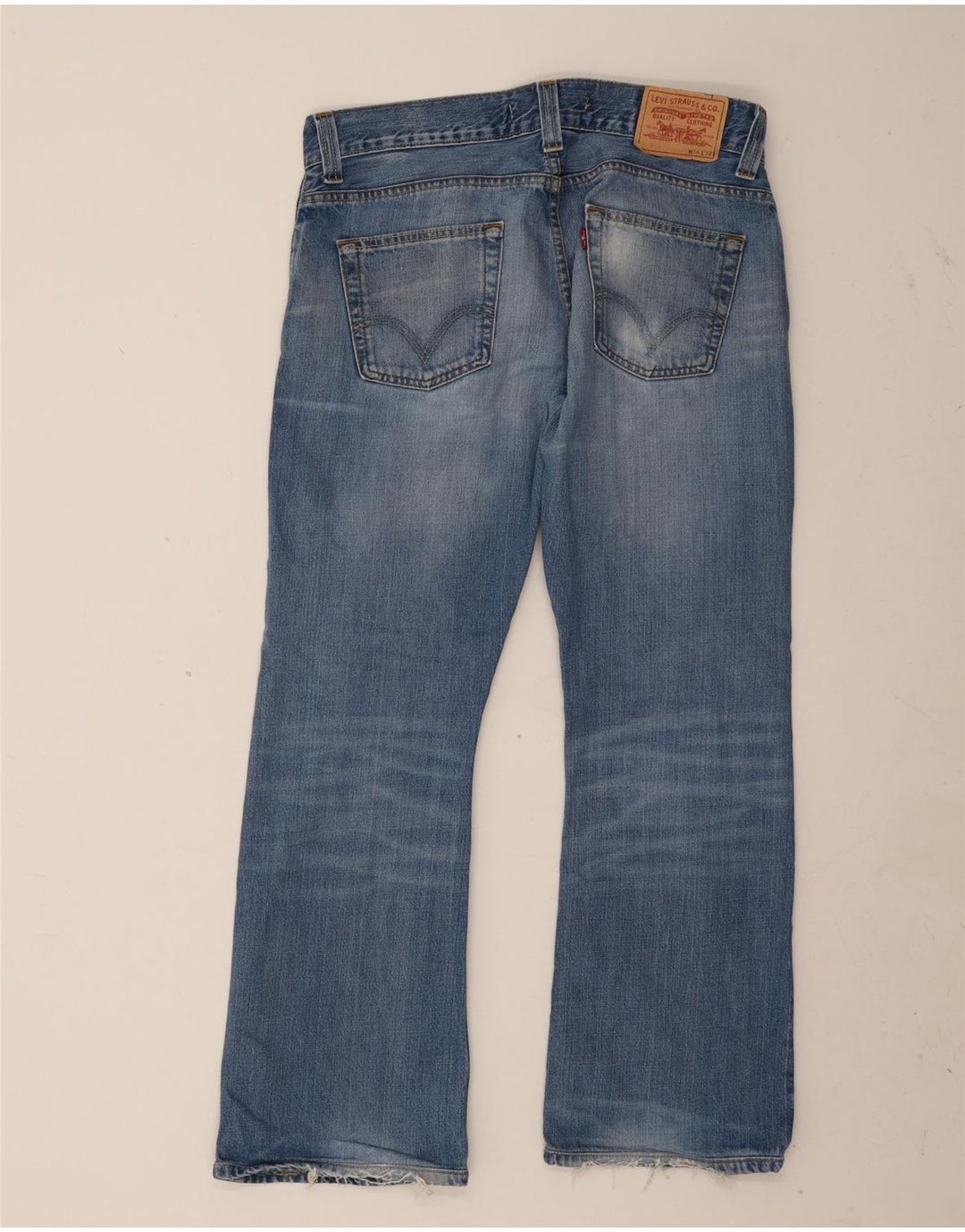 Levi's Mens 512 Bootcut Jeans W34 L32 Blue Cotton