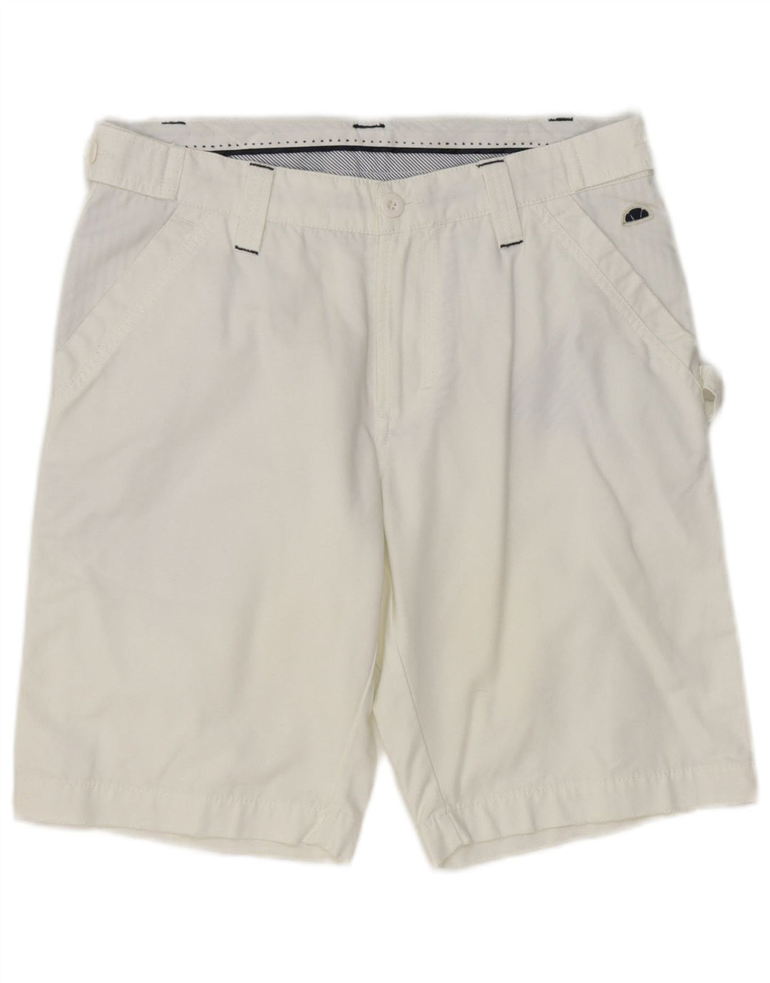 ELLESSE Mens Chino Shorts IT 48 Medium W32  White Cotton