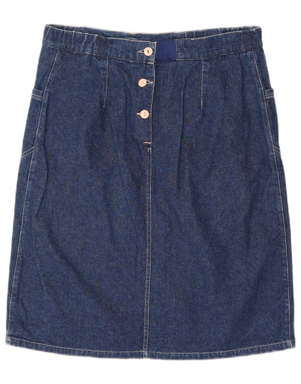 VINTAGE Womens Denim Skirt W30 Medium  Navy Blue