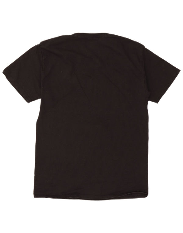 Champion Mens T-Shirt Top Medium Black Cotton