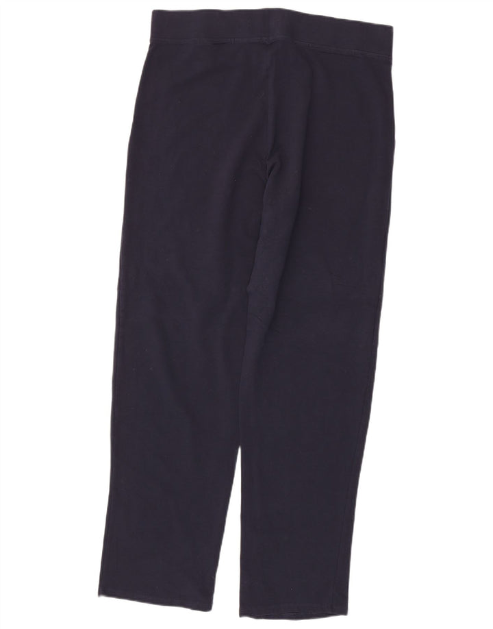 Marks & Spencer Womens Windbreaker Trousers UK 16 Large  Navy Blue Cotton