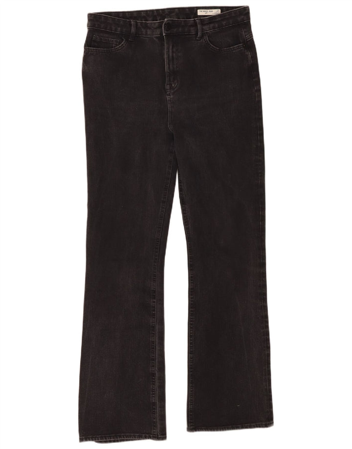 Marks & Spencer Womens Bootcut Jeans UK 14 Large W34 L31 Black Cotton