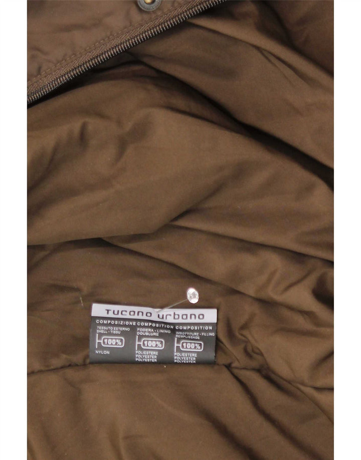 Tucano Urbano Mens Utility Jacket UK 38 Medium Brown Nylon
