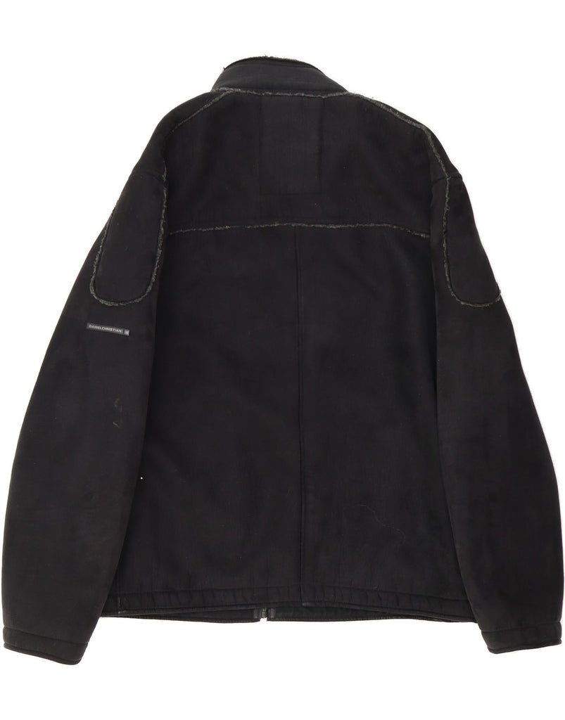 VINTAGE Mens Bomber Jacket UK 40 Large Black Vintage Vintage and Second-Hand Vintage from Messina Hembry 