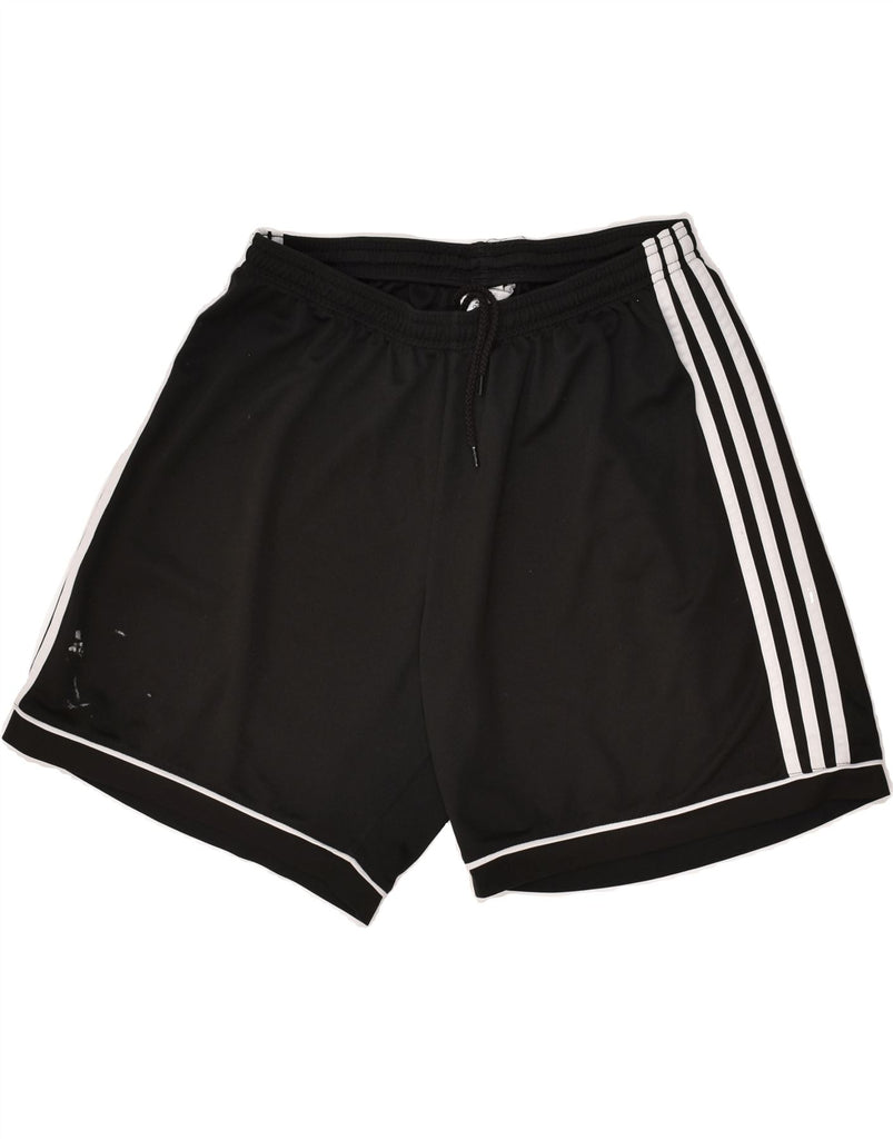 ADIDAS Mens Sport Shorts Large Black Polyester | Vintage Adidas | Thrift | Second-Hand Adidas | Used Clothing | Messina Hembry 