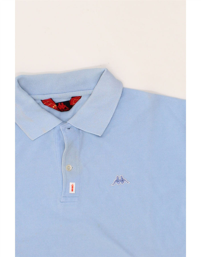 KAPPA Mens Polo Shirt Large Blue Cotton Vintage Kappa and Second-Hand Kappa from Messina Hembry 