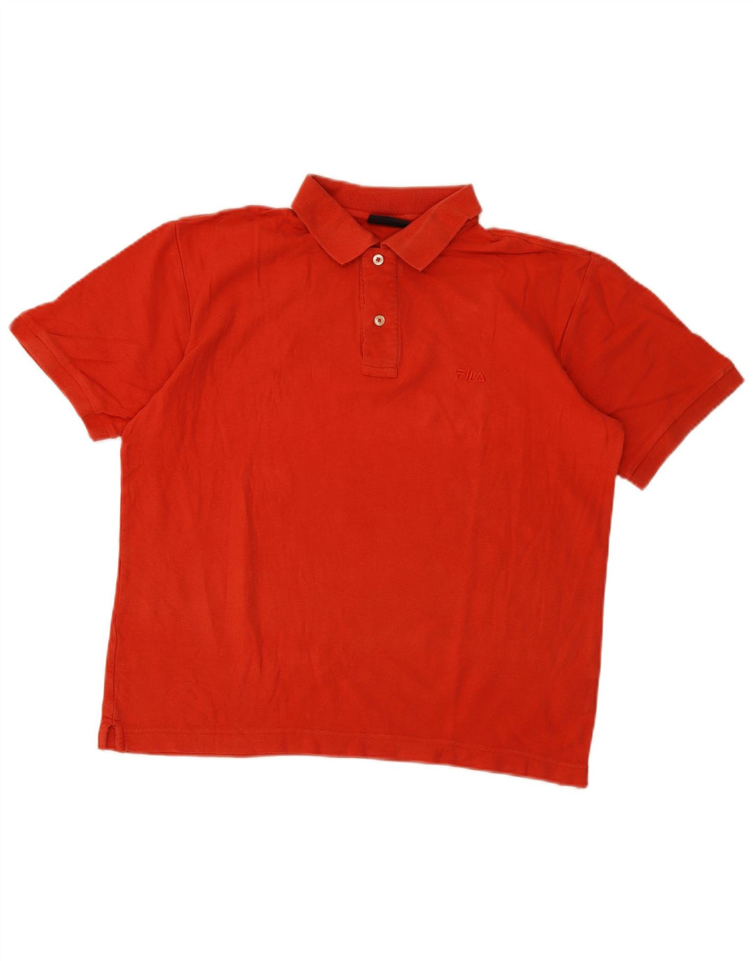 Fila Mens Polo Shirt Medium Red