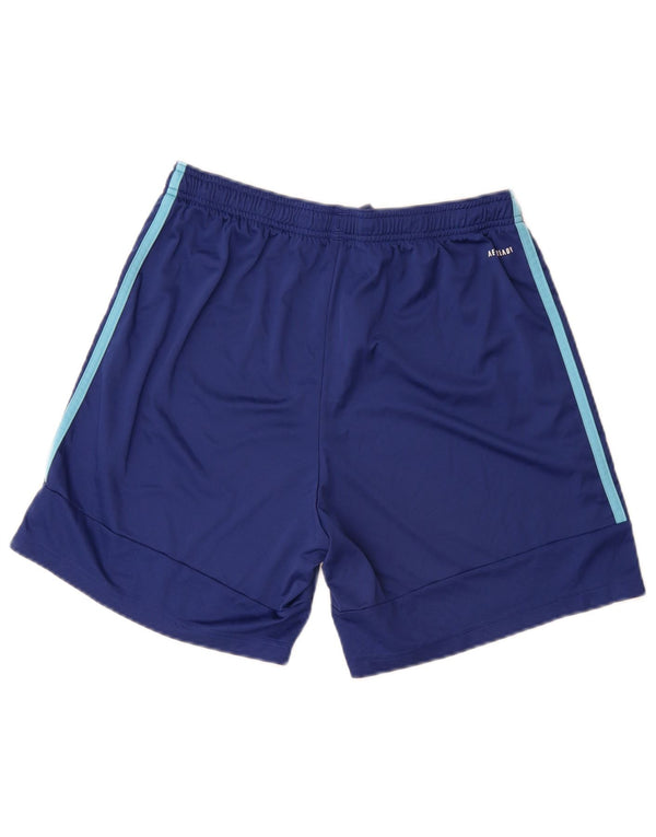 Adidas Mens Aeroready Sport Shorts Medium Navy Blue Polyester