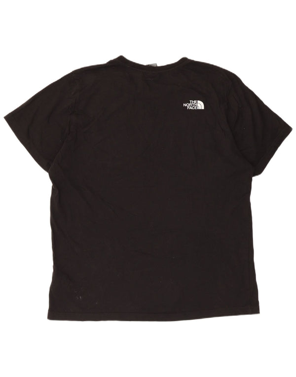 The North Face Mens Graphic T-Shirt Top Large Black Cotton