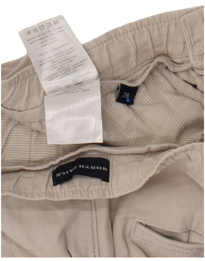 North Sails Mens Chino Shorts W28 Small Beige Cotton