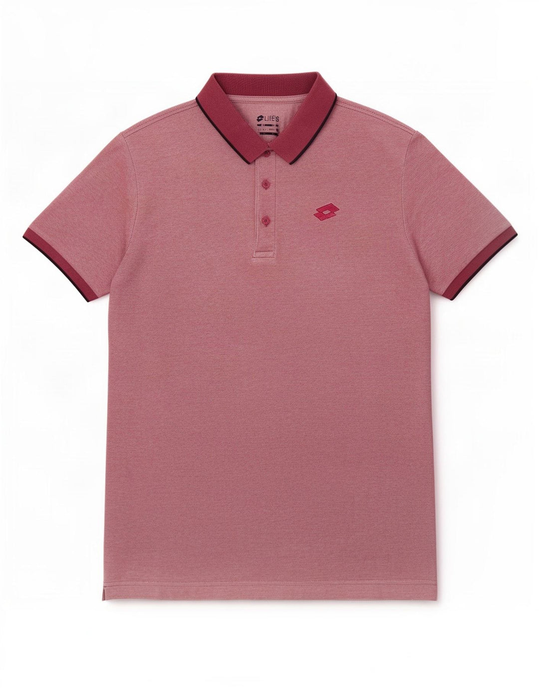 Lotto Mens Polo Shirt Medium Burgundy Cotton