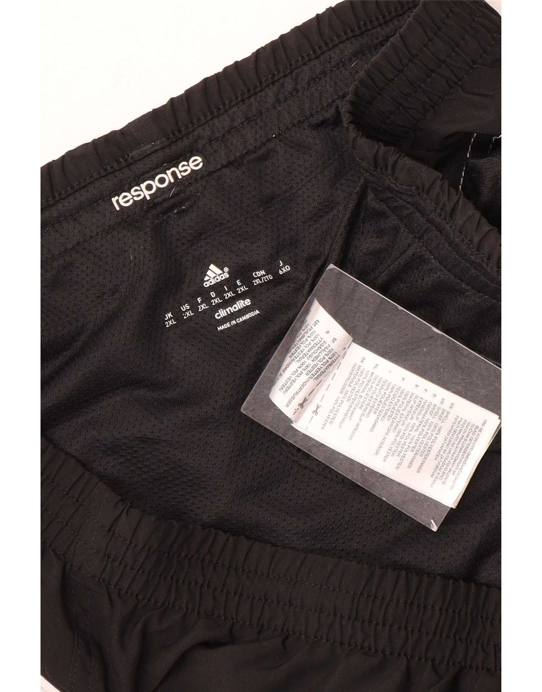 Adidas Mens Climalite Sport Shorts 2XL Black Polyester
