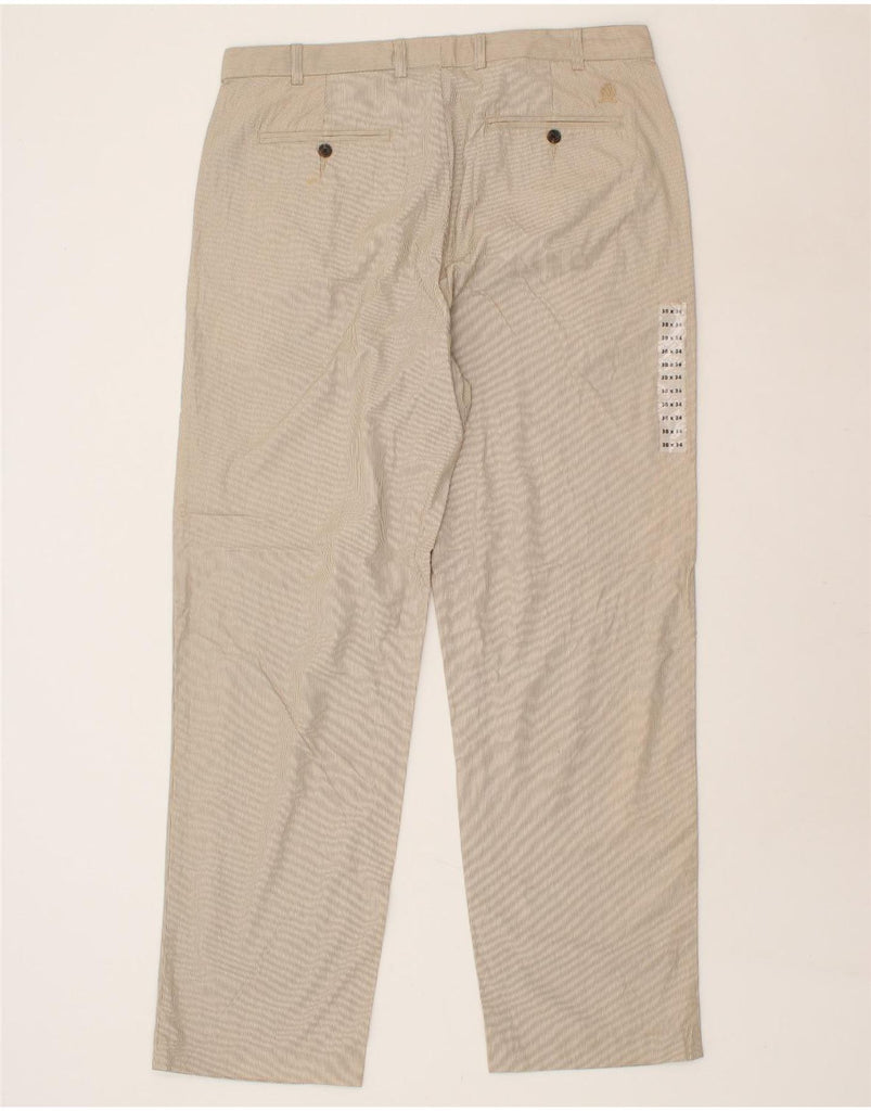 TOMMY HILFIGER Mens Straight Chino Trousers W38 L34  Beige Pinstripe | Vintage Tommy Hilfiger | Thrift | Second-Hand Tommy Hilfiger | Used Clothing | Messina Hembry 