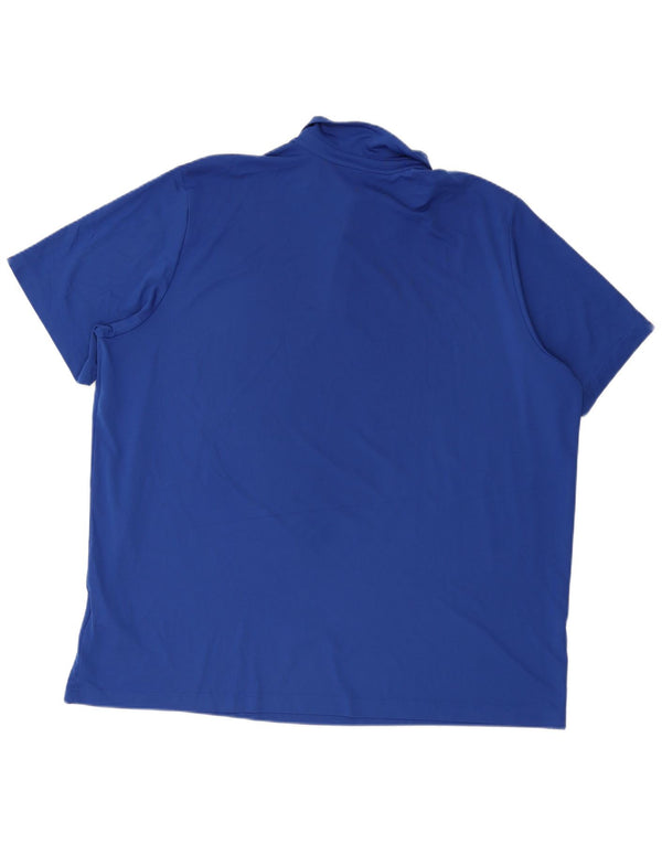 Adidas Mens Aeroready Polo Shirt 3XL Blue Polyester
