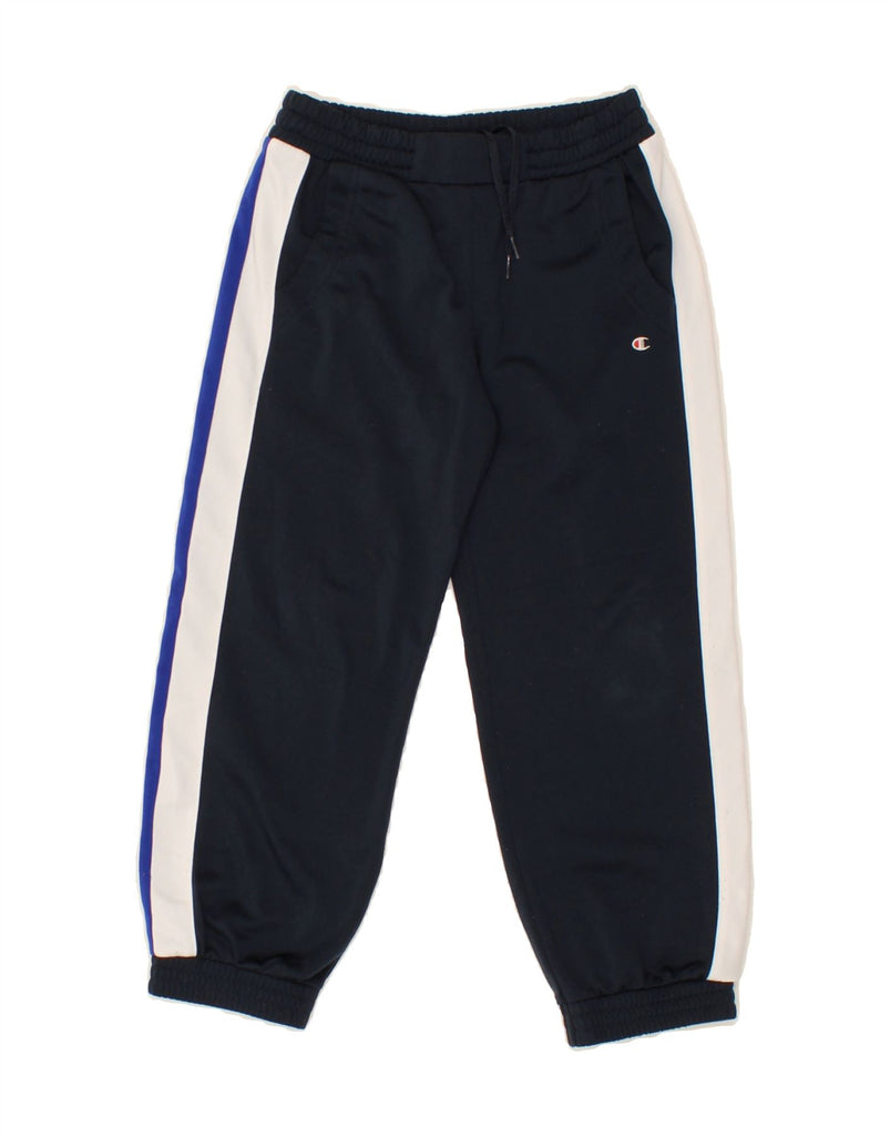 CHAMPION Boys Tracksuit Trousers Joggers 5-6 Years XS Navy Blue | Vintage Champion | Thrift | Second-Hand Champion | Used Clothing | Messina Hembry 