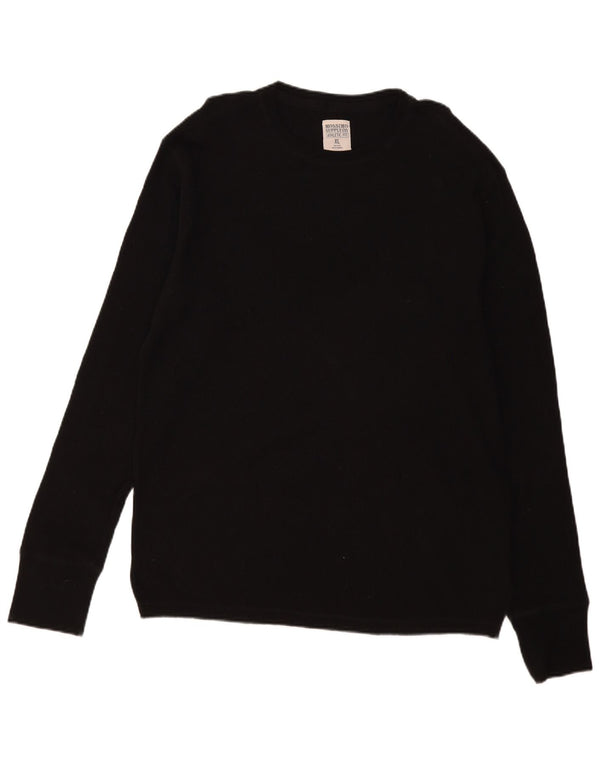 Mossimo Mens Crew Neck Jumper Sweater XL Black Cotton
