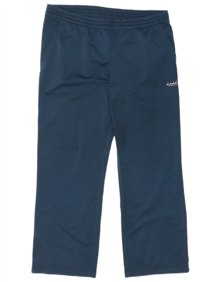 Diadora Womens Tracksuit Trousers UK 16 Large  Navy Blue Polyester