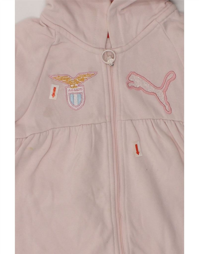 PUMA Girls Zip Hoodie Sweater 2-3 Years Pink Cotton | Vintage Puma | Thrift | Second-Hand Puma | Used Clothing | Messina Hembry 