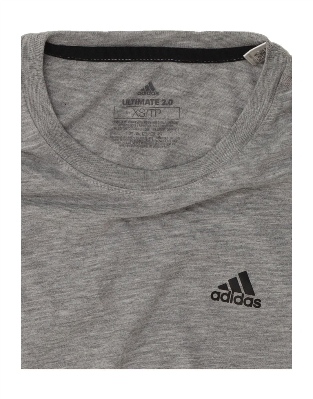 ADIDAS Womens T-Shirt Top UK 6 XS Grey Polyester Vintage Adidas and Second-Hand Adidas from Messina Hembry 