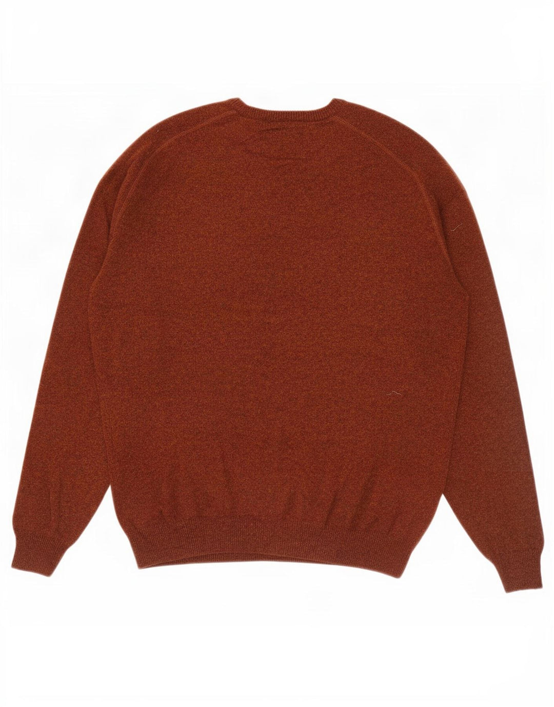 Massimo Dutti Mens Crew Neck Jumper Sweater Medium Brown Wool