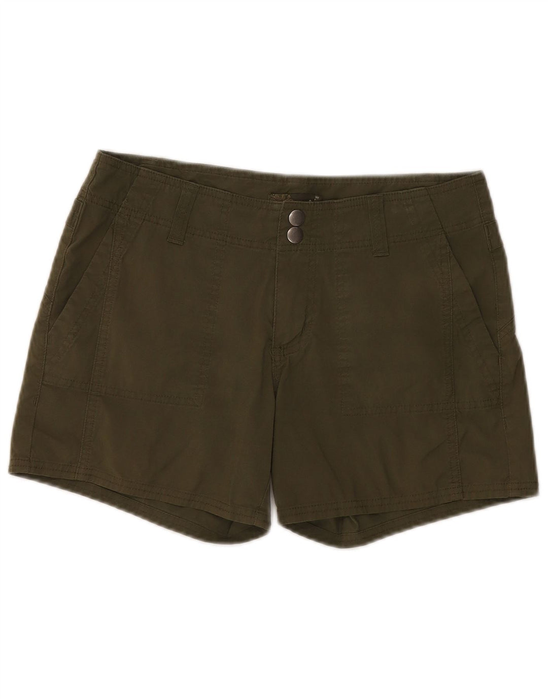 Prana Womens Cargo Shorts US 8 Medium W32 Khaki Cotton