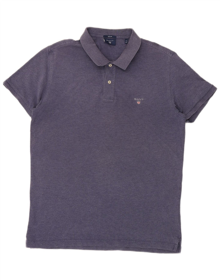 Gant Mens Regular Polo Shirt XL Blue Cotton
