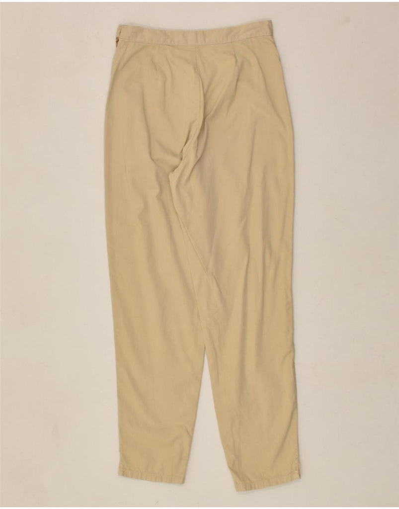 BENETTON Womens Tapered Suit Trousers IT 44 Medium W28 L28 Beige Cotton | Vintage Benetton | Thrift | Second-Hand Benetton | Used Clothing | Messina Hembry 