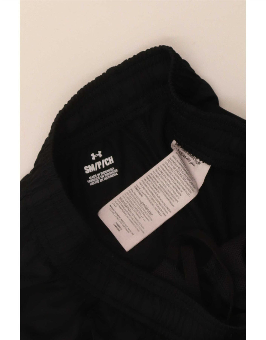 Under Armour Mens Tracksuit Trousers Small Black Polyester