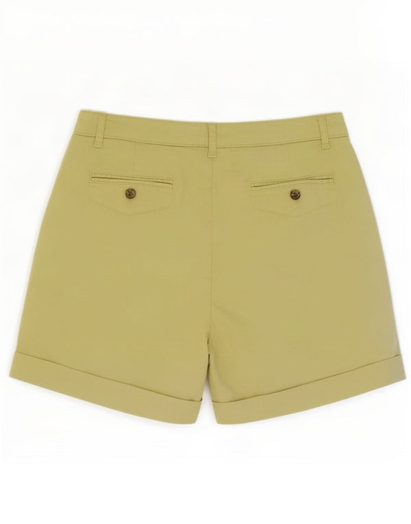 Jigsaw Womens Chino Shorts UK 10 Small W28 Yellow Cotton