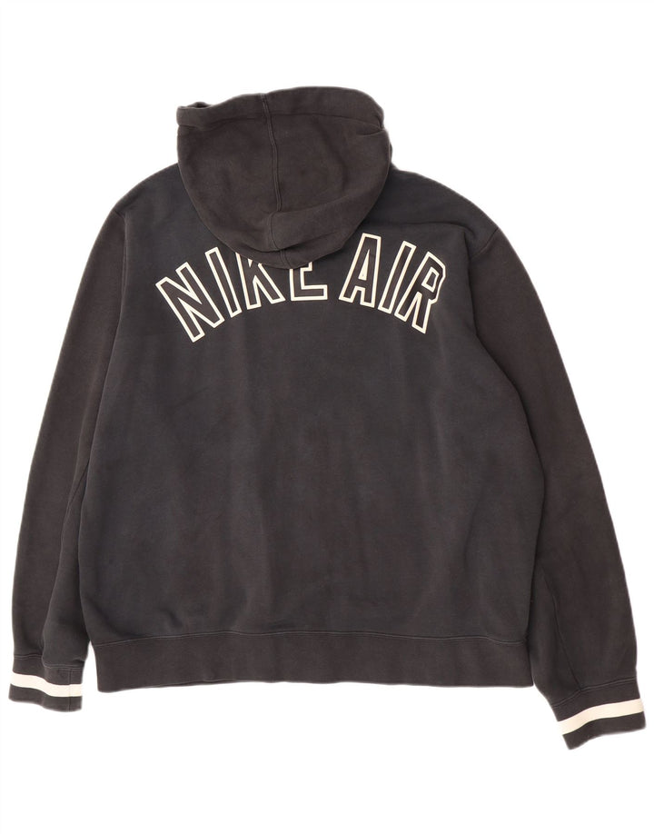 Nike Mens Air Graphic Zip Hoodie Sweater Large Black