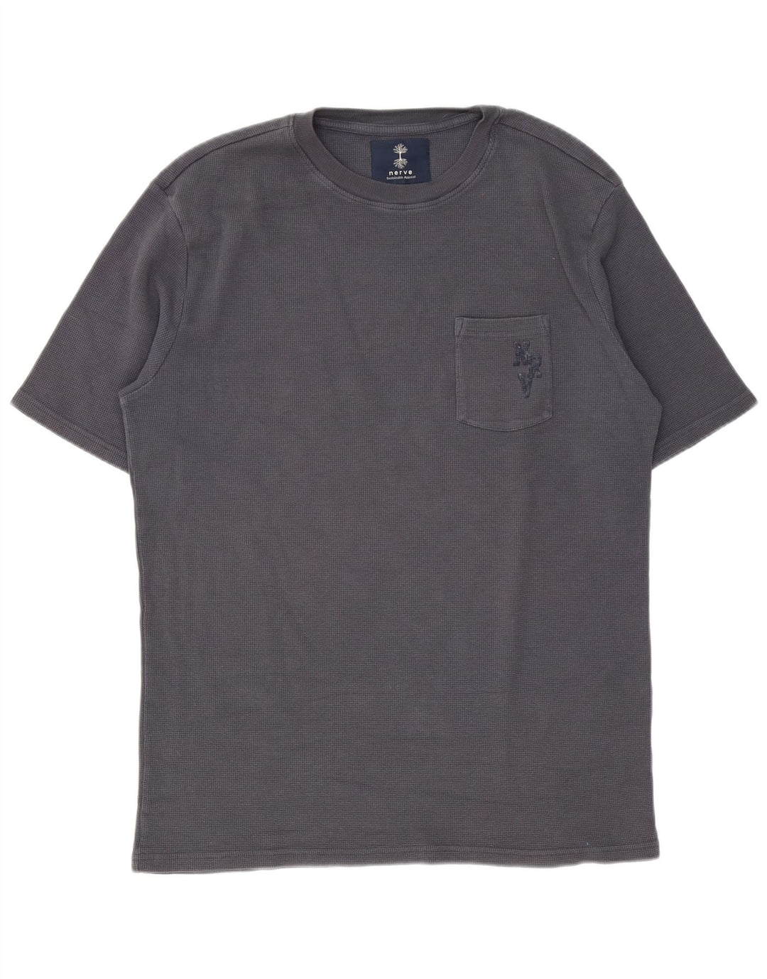 Nerve Mens Graphic T-Shirt Top 2XL Grey Cotton