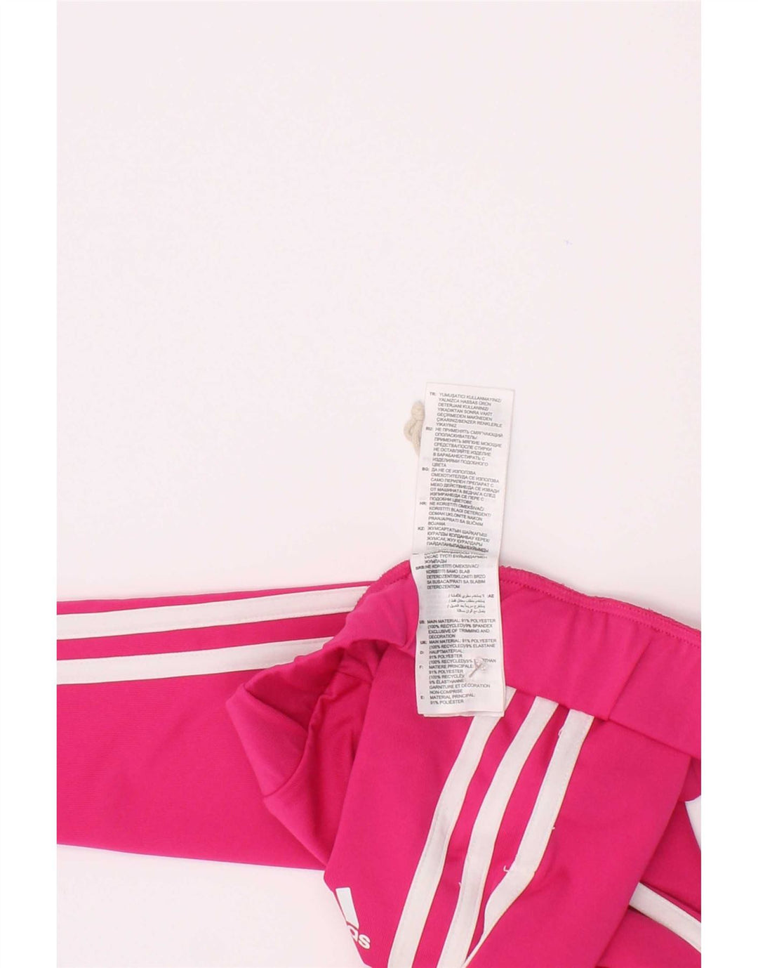 Adidas Girls Aeroready Leggings 7-8 Years Pink Polyester