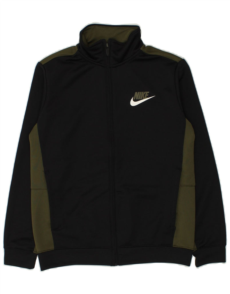 NIKE Boys Tracksuit Top Jacket 12-13 Years Large Khaki Colourblock | Vintage Nike | Thrift | Second-Hand Nike | Used Clothing | Messina Hembry 