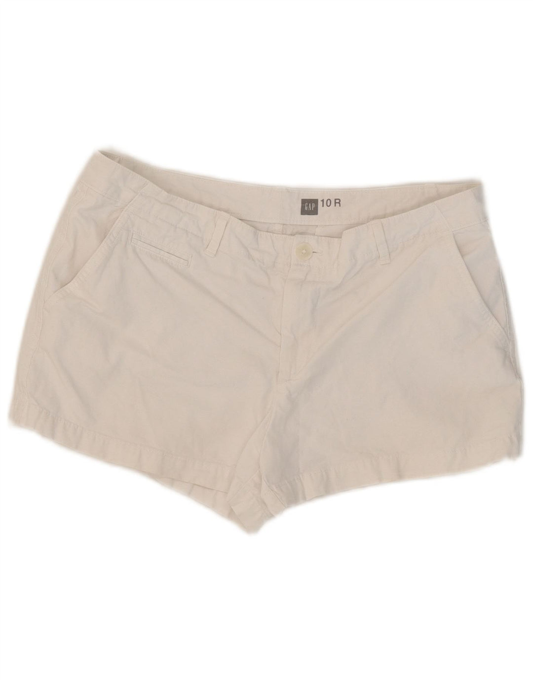 Gap Womens Hot Pants US 10 Large W32 White Cotton