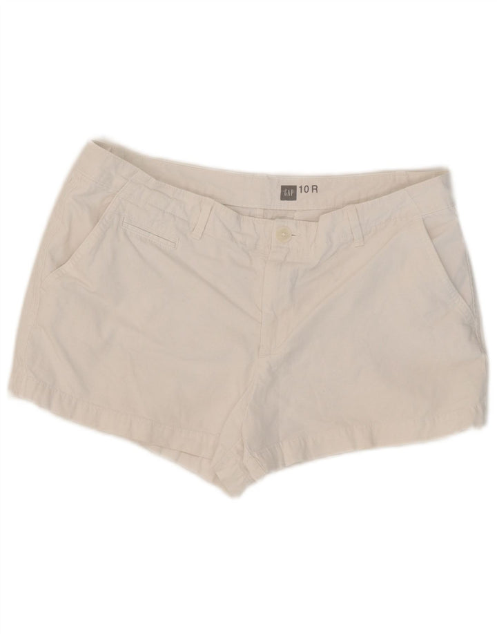 Gap Womens Hot Pants US 10 Large W32 White Cotton