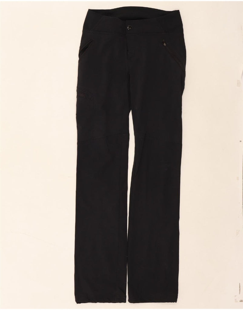 COLUMBIA Womens Omni-Shade Straight Cargo Trousers US 2 XS W28 L32 Black Vintage Columbia and Second-Hand Columbia from Messina Hembry 