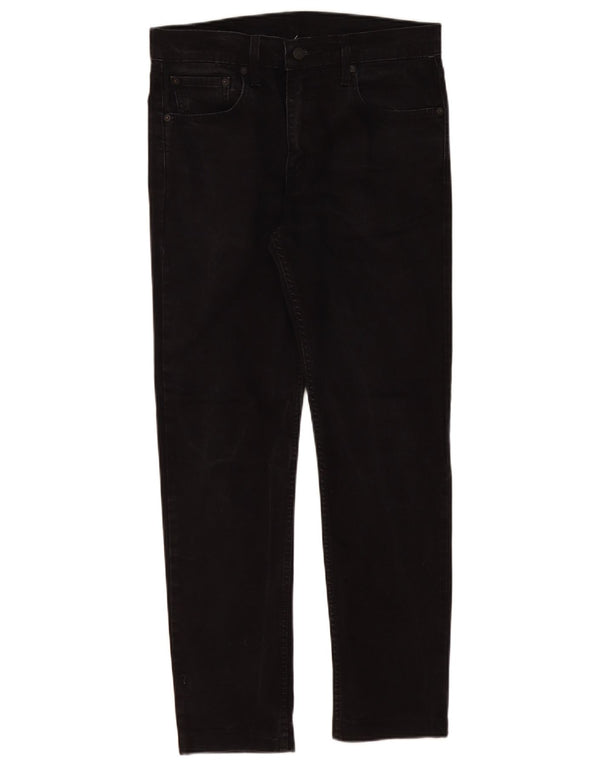 Levi's Mens 512 Slim Tapered Jeans W33 L30 Black Cotton