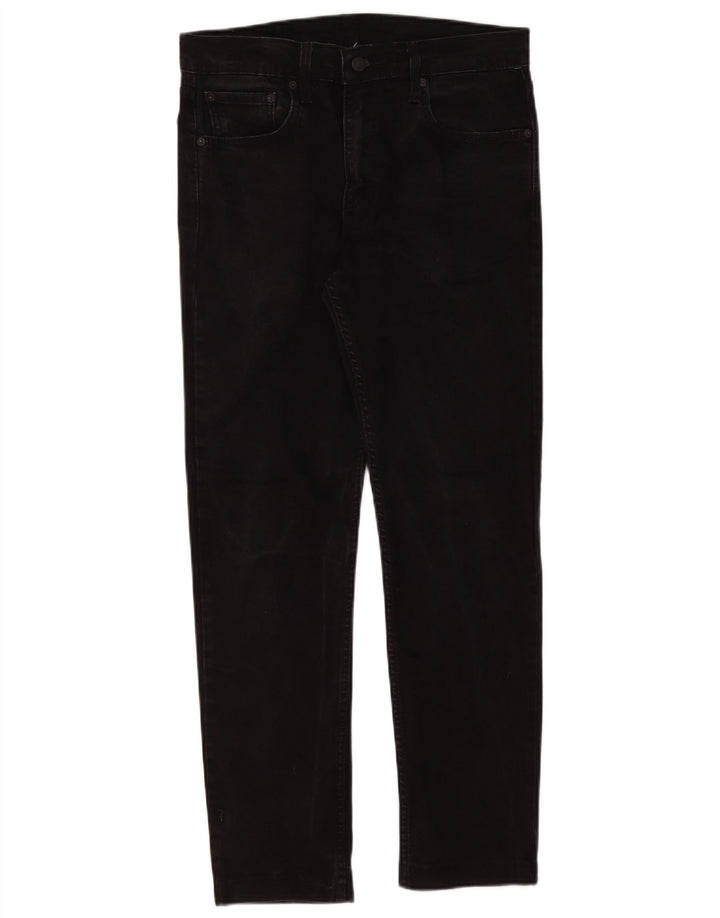 Levi's Mens 512 Slim Tapered Jeans W33 L30 Black Cotton