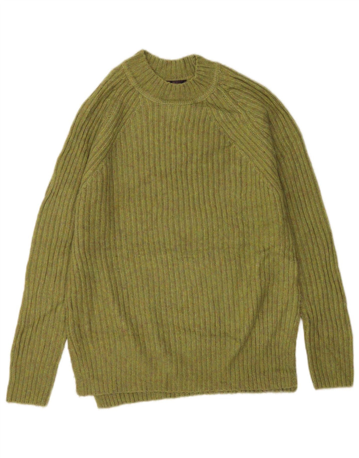 Marks & Spencer Womens Turtle Neck Jumper Sweater UK 10 Small Green
