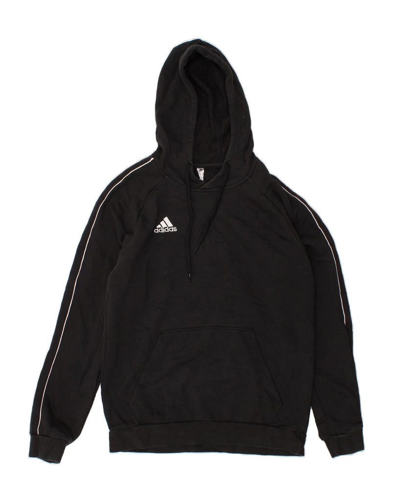 ADIDAS Mens Graphic Hoodie Jumper Medium Black Cotton | Vintage Adidas | Thrift | Second-Hand Adidas | Used Clothing | Messina Hembry 