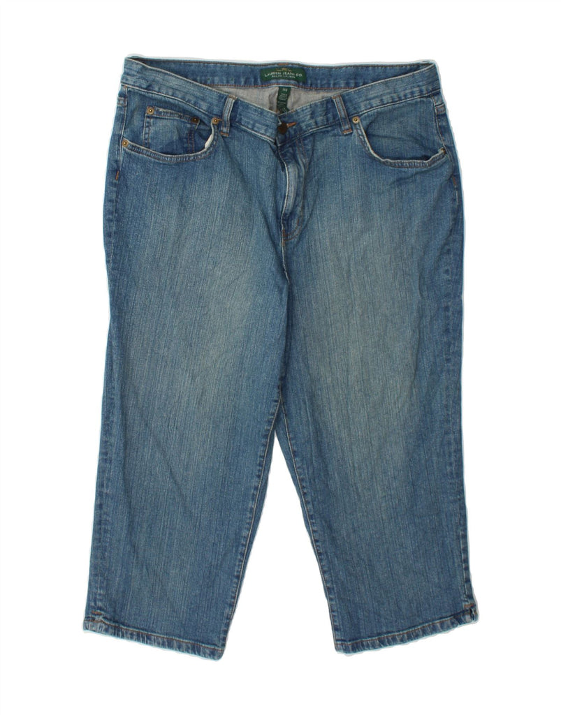 RALPH LAUREN Womens Capri Jeans US 14 XL W36 L20 Blue Cotton Vintage Ralph Lauren and Second-Hand Ralph Lauren from Messina Hembry 